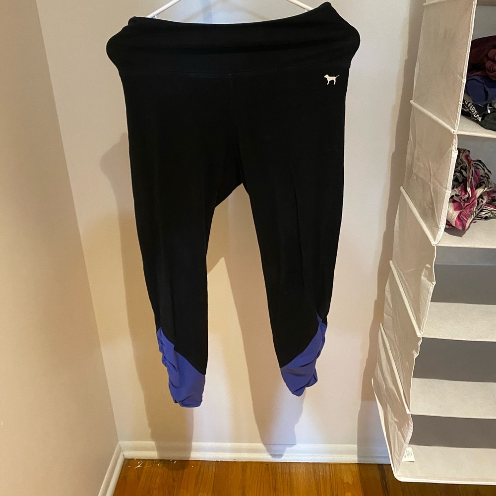 PINK black and purple leggings
